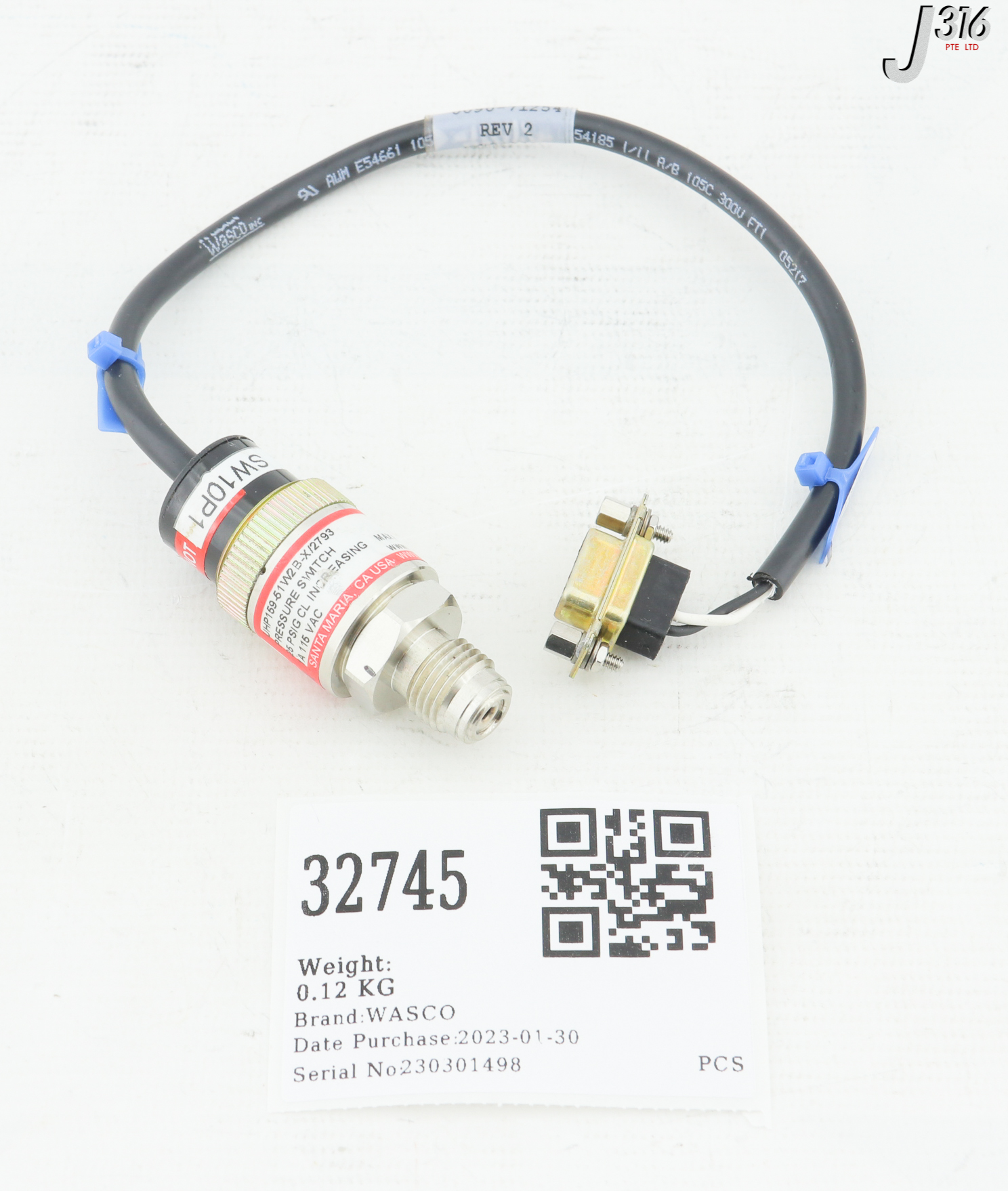 7様オーダー 32745 WASCO SANTA MARIA PRESSURE SWITCH UHP159-15W2B-X/2793 | eBay